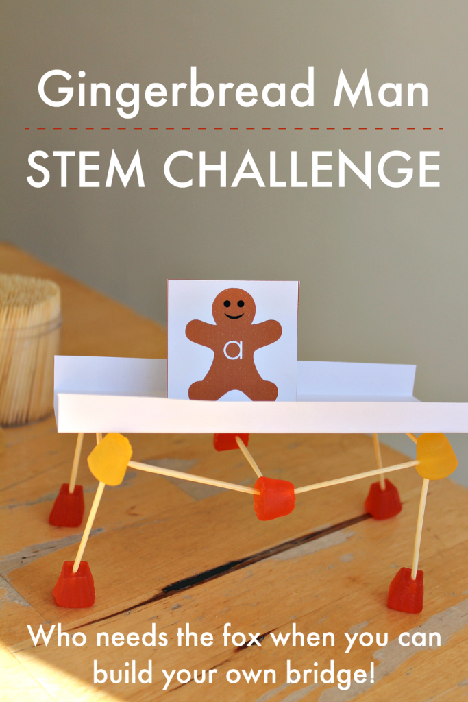 gingerbread man science lesson stem bridge challenge