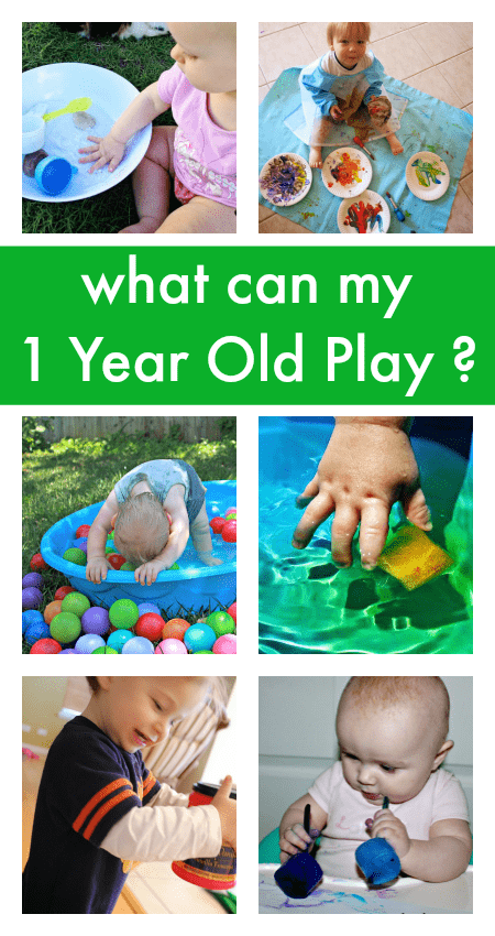 play ideas for one year olds, activities for one year olds