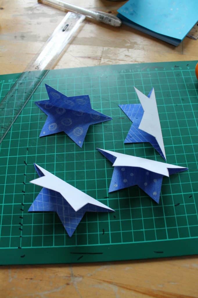 easy 3d star craft for Hanukkah