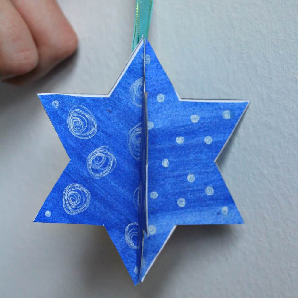 easy 3d star decoration sq