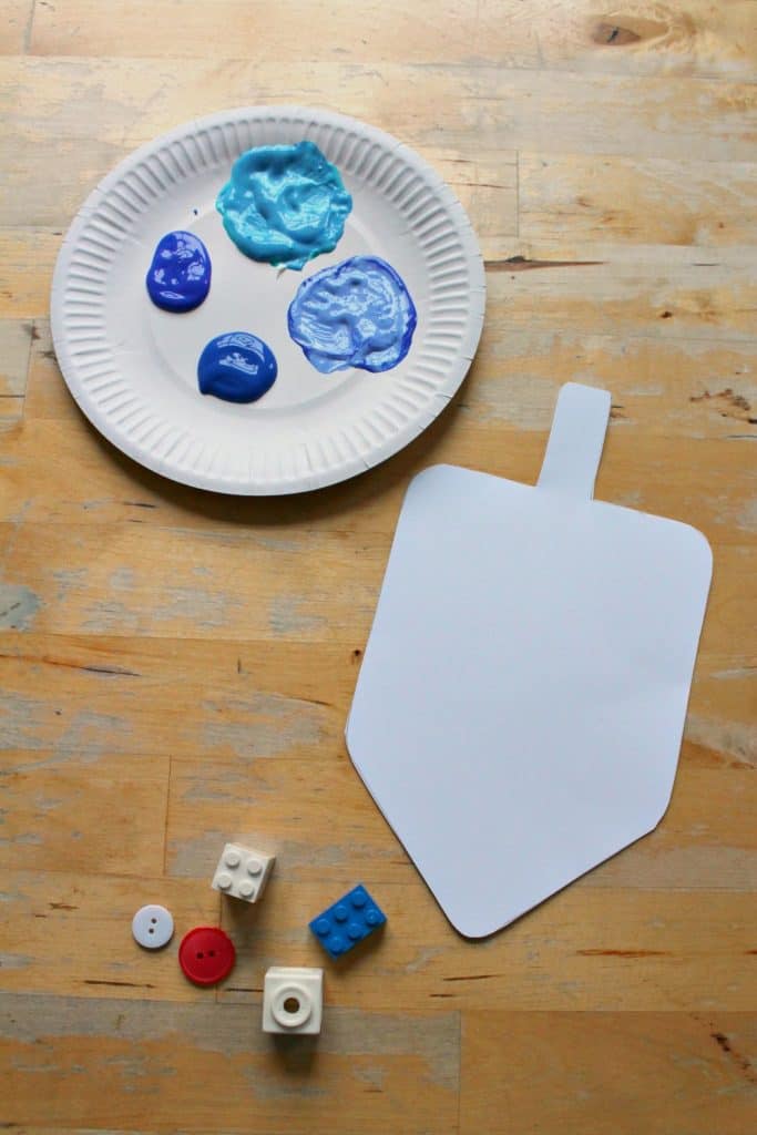 Easy dreidel craft with printable template NurtureStore