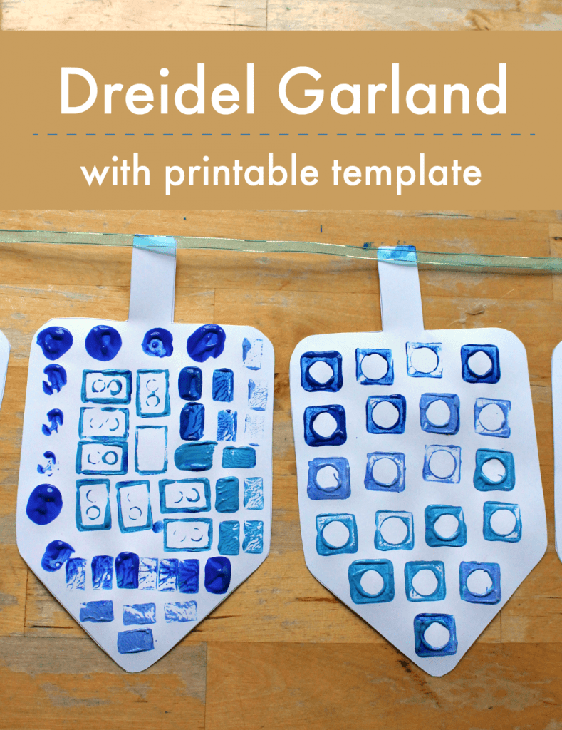 easy dreidel craft with printable template