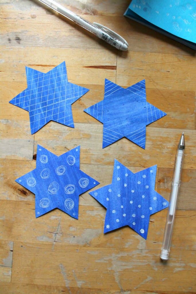 easy star of david craft for kids 3d