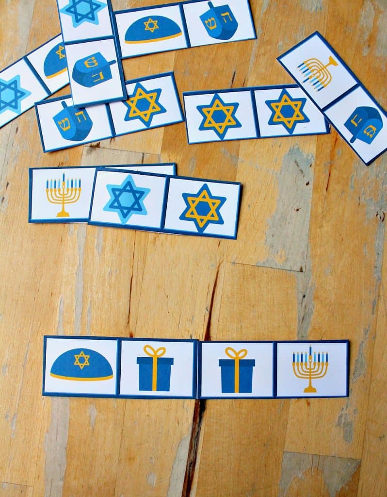 printable jewish dominoes game