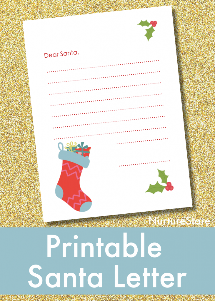 printable santa letter for children, letter to father christmas printable free