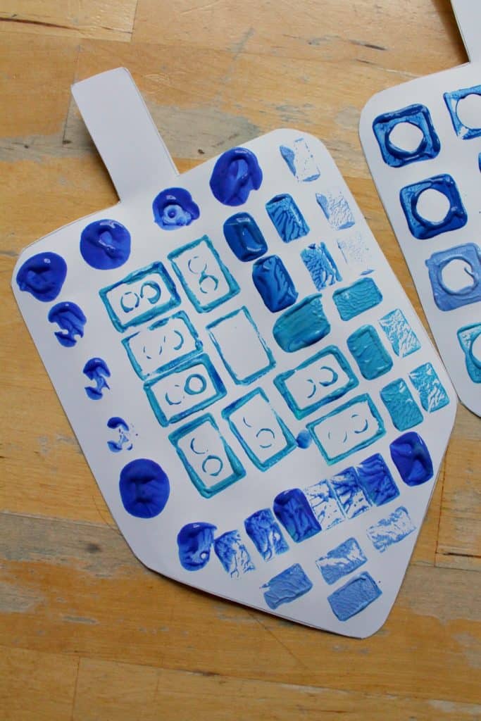 Easy dreidel craft with printable template NurtureStore