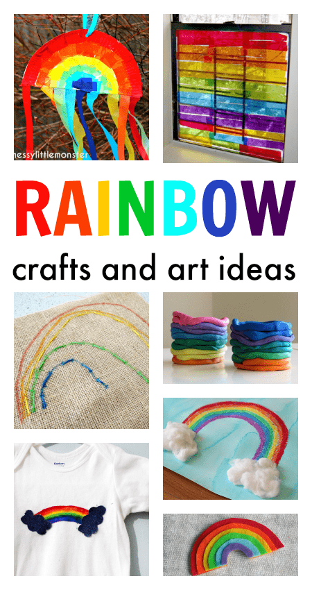 rainbow crafts, rainbow party games, rainbow theme lesson plans