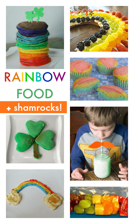St. Patrick's Day snack ideas, rainbow snack recipes