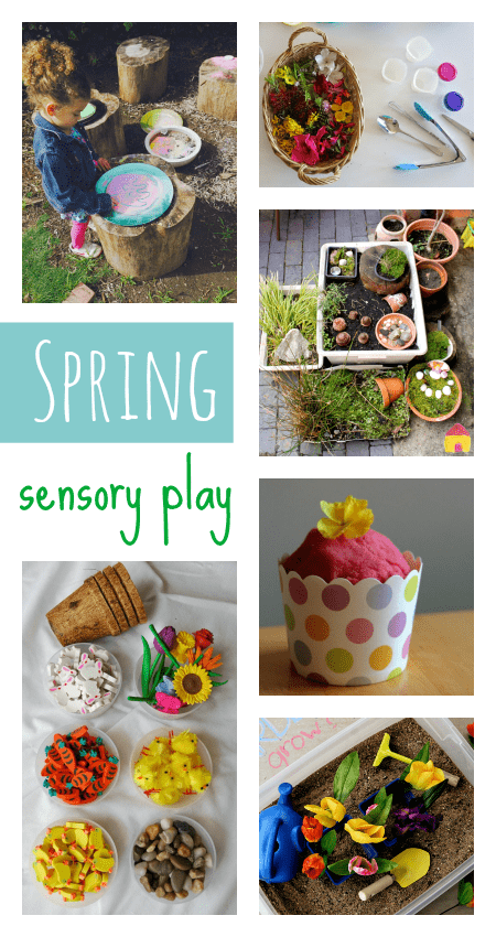 easy spring sensory play ideas, preschool spring theme lesson plans