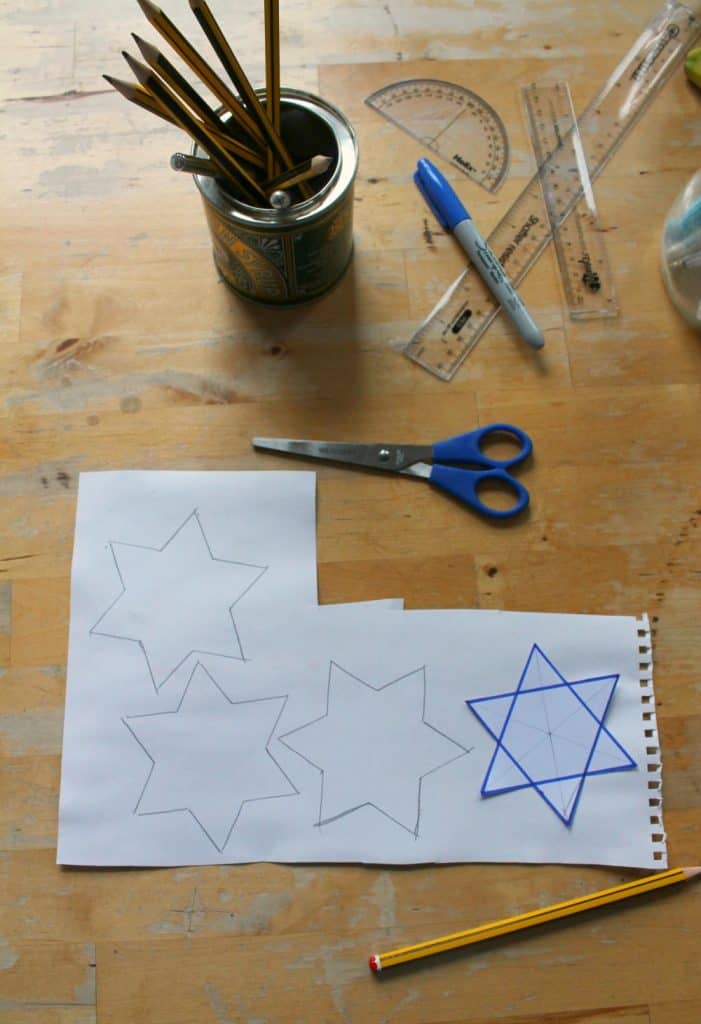 star of david craft for children