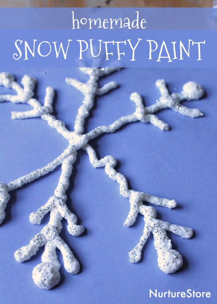 DIY Snow Paint  How to Make Puffy Snow Paint (So Fun!!)