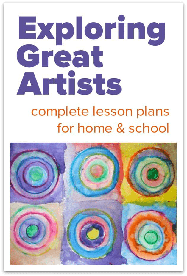 Exploring Great Artists, famous art lessons for children, elementary art lesson plans famous artists