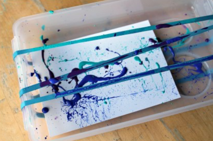 messy process art project idea for kids