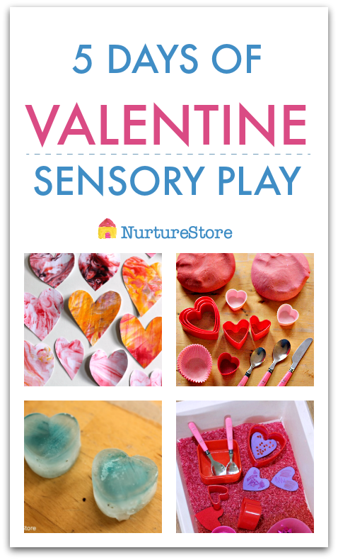 Five days of Valentine sensory play activities week plan