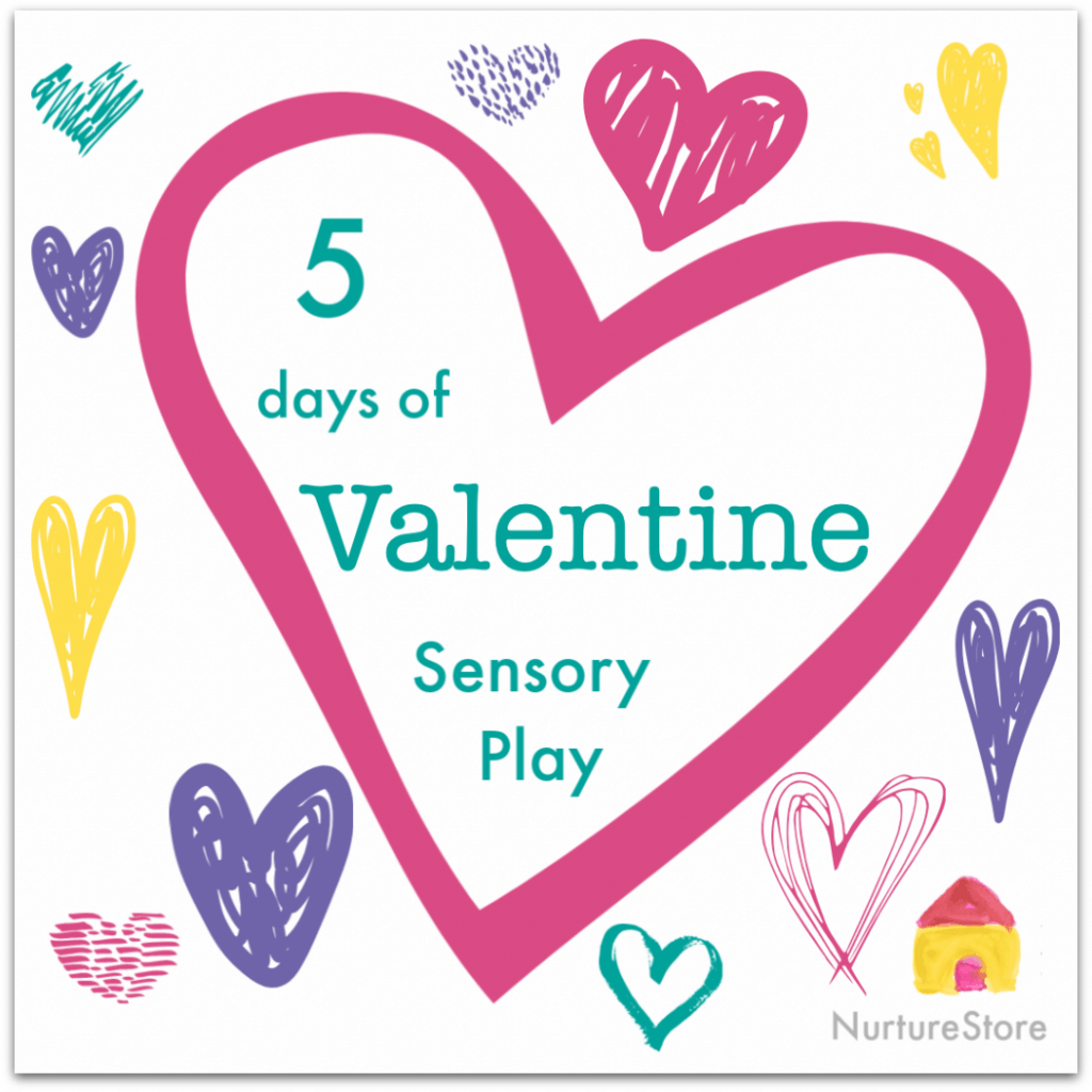 A week of Valentine sensory play activities, Valentine theme activities for kids, Valentine unit ideas