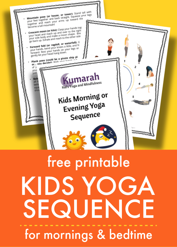 Easy kids yoga sequence for the morning or bedtime - NurtureStore