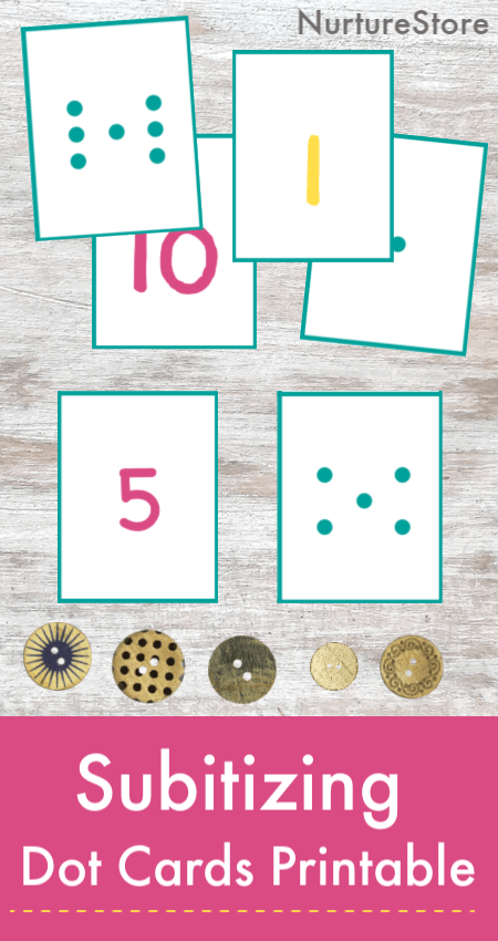 Free Printable Subitizing Dot Cards Math Center Nurturestore