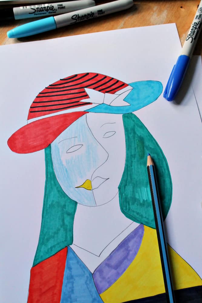 Pablo Picasso faces art lesson for children - NurtureStore