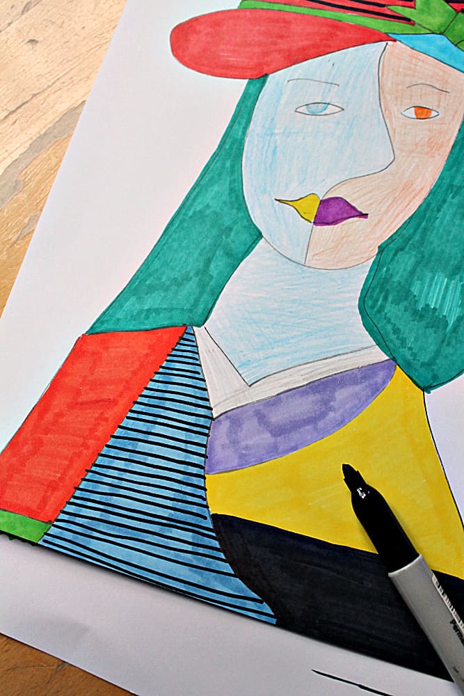 Pablo Picasso faces art lesson for children - NurtureStore