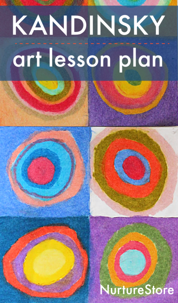 Kandinsky circles art lesson plan for children
