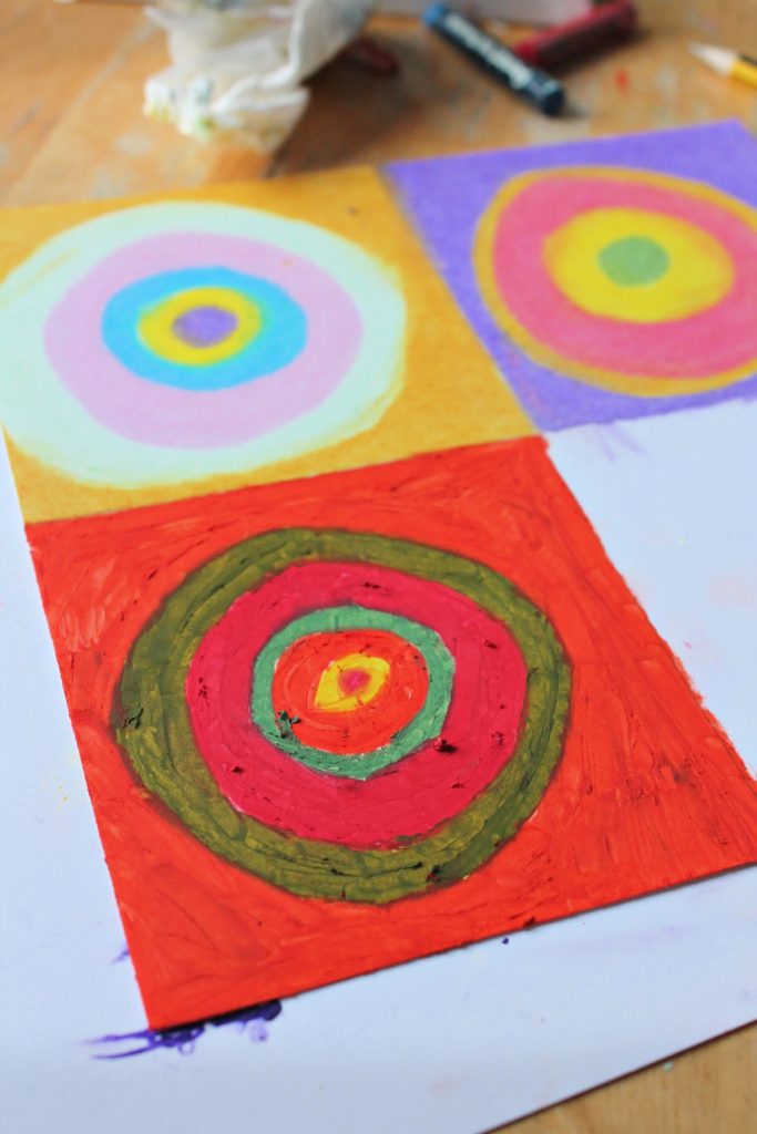 Kandinsky circles art lesson for children - NurtureStore