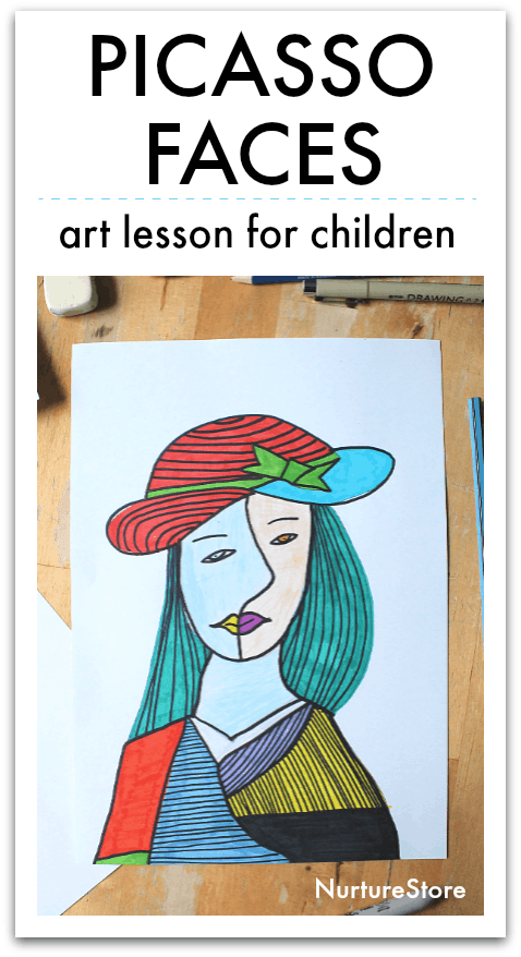 Picasso Face Roll & Draw Art Lesson