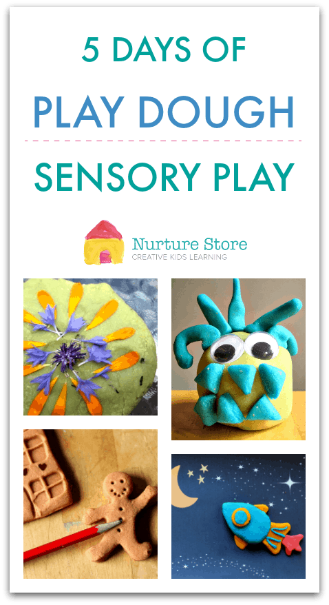 play dough sensory play week ideas, themed play dough week, play dough activies