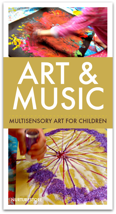 Art and music activities for children, music art project for kids