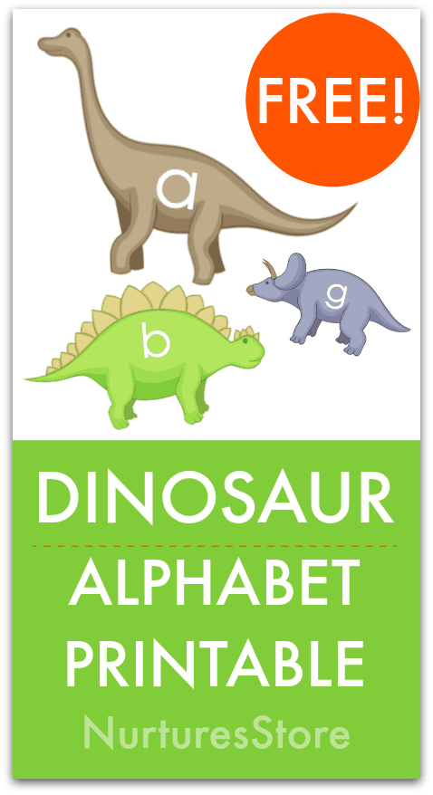 Dinosaur Alphabet Free Printable NurtureStore