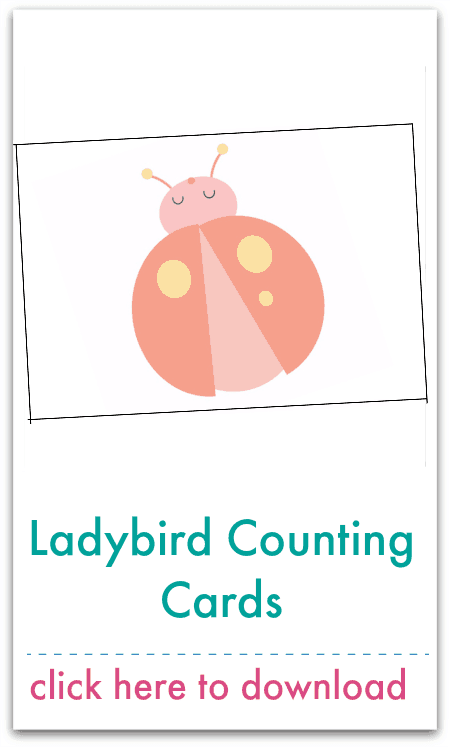 ladybird counting cards