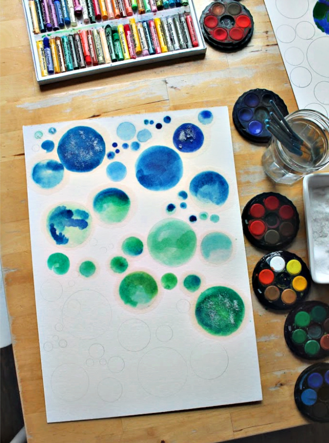 easy watercolor paintings for kids