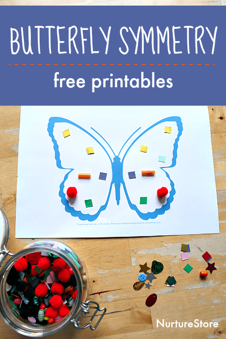 Printable butterfly templates for easy symmetry activities | LaptrinhX ...