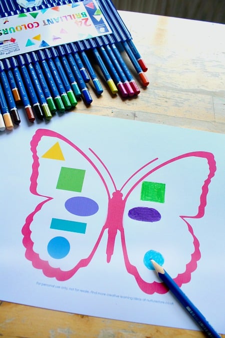 printable butterfly templates for easy symmetry activities nurturestore