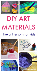 Easy DIY art materials - NurtureStore