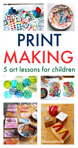 Fun and easy printmaking art lessons for children - NurtureStore