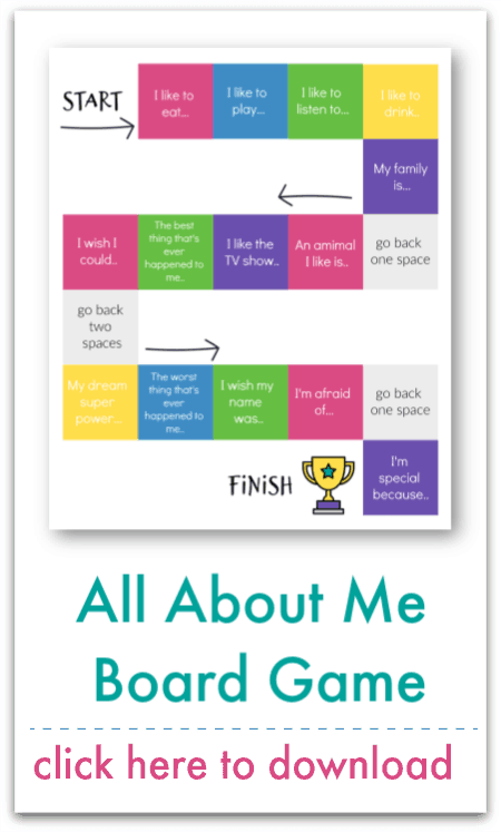 all about me board game