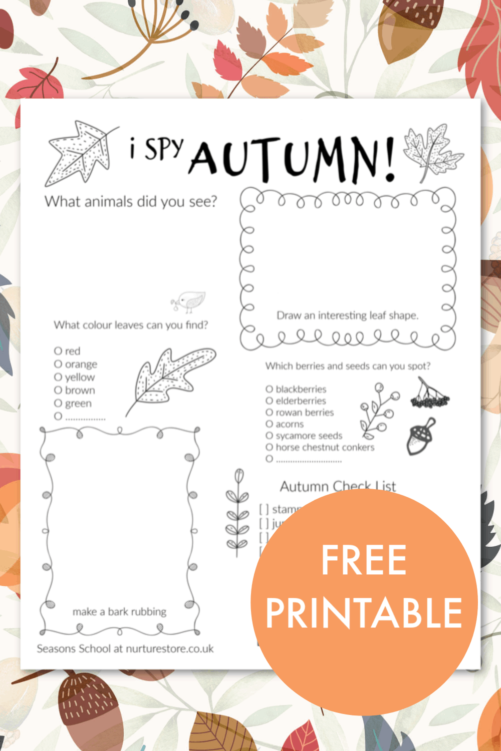 Autumn Equinox homeschool unit with free printables - NurtureStore