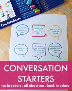 Printable conversation starters for kids - NurtureStore