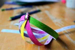 How to make a paper Christmas bauble craft with printable - NurtureStore