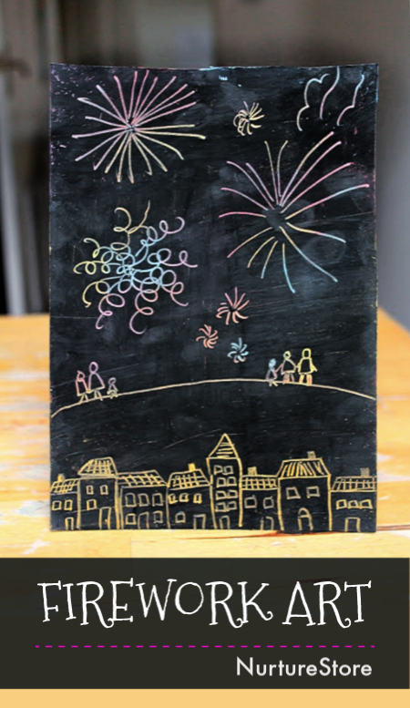 Scratch Art Easy Firework Craft For Kids Nurturestore