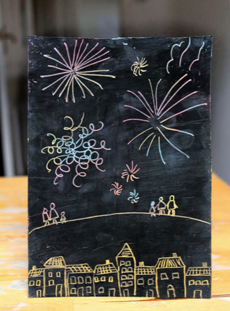 DIY Scratch Art the Easy Way  Scratch art, Easy art for kids, Elementary  art