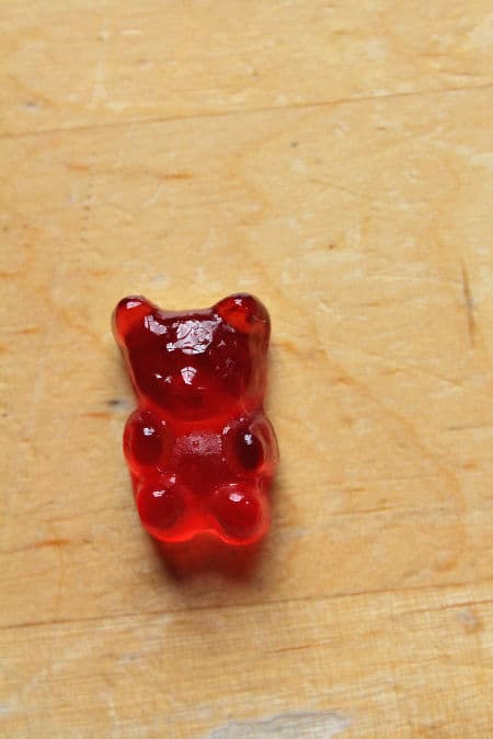 salt water gummy bear experiment