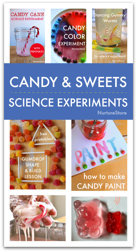 easy kids science experiments using candy and sweets