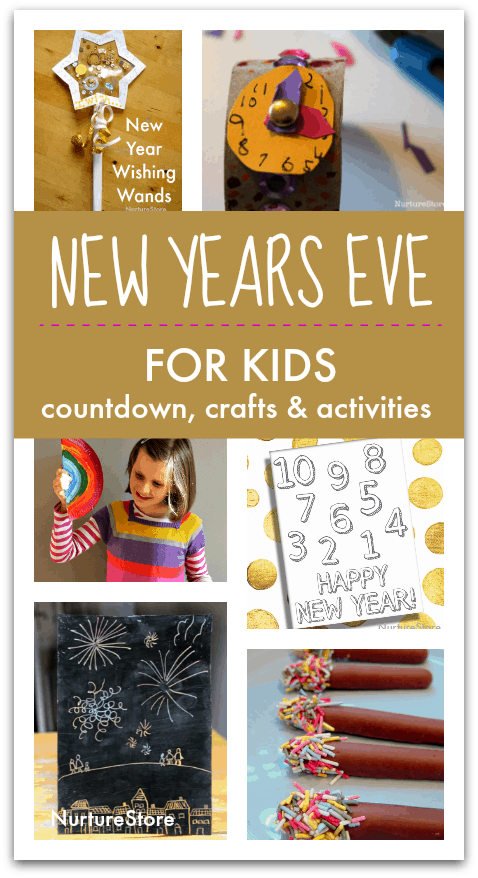 Kids New Years Eve Countdown Clock - Made with HAPPY