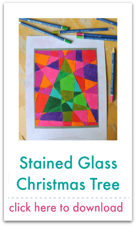 stained glass christmas tree