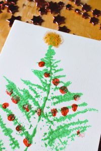 Leaf Print Christmas Tree Craft For Forest School - Nurturestore