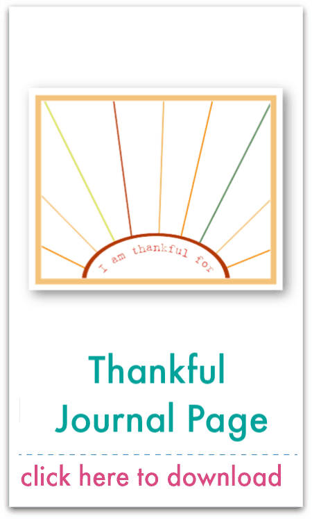 thankful journal page