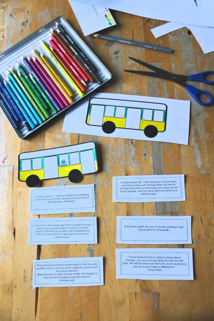 Rosa Parks Lesson Plan With Free Printable Bus Book Nurturestore