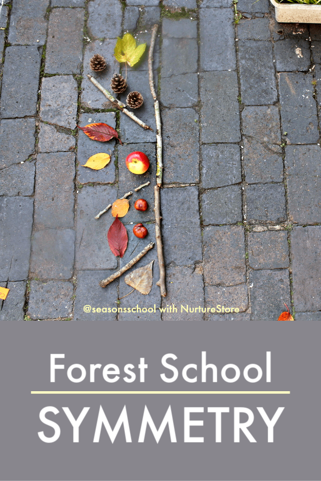 Forest School Symmetry Activity Using Loose Parts Nurturestore