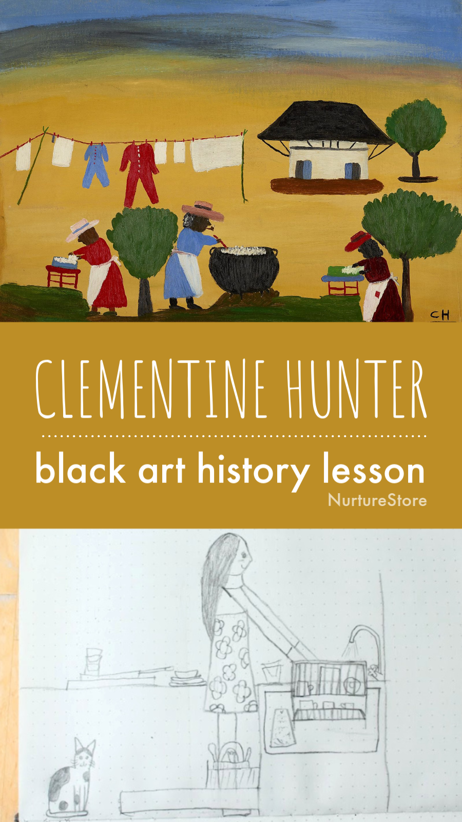 black art history lesson for children